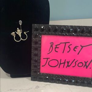 Betsey Johnson Silver Teacup Ring